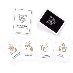 Lobisomem branco jogo de cartas para a festa, para o jogo das pessoas da empresa, para a festa - Image 2