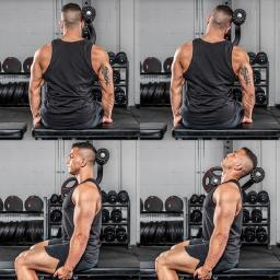 Rack De Agachamento Com Treinador De Pescoço, Treinamento De Reabilitação Muscular Pescoço, Peça Pendurada Em Casa, Ginásio Auxiliar De Fitness Equipamentos - Image 2