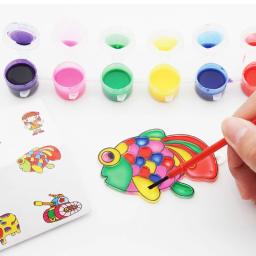 Kit de Pintura Suncatcher para Crianças, Window Art, Artesanato Atividades, Idéias, Presentes de Aniversário, DIY Make Own Chaveiro, Cartoon Toys for Kids, 5Pcs - Image 3