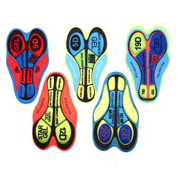 Diy men women ciclismo shorts almofada 3d gel almofada respirável estrada mtb bicicleta equitação almofada ciclismo roupa interior acolchoado - Image 2