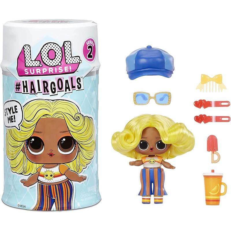 LOL Surpresa! Hairgoals série 2 com 15 surpresas, incluindo cabelo real, boneca fashion, cadeira de brinquedo, acessórios de boneca para meninas, brinquedos - Image 1
