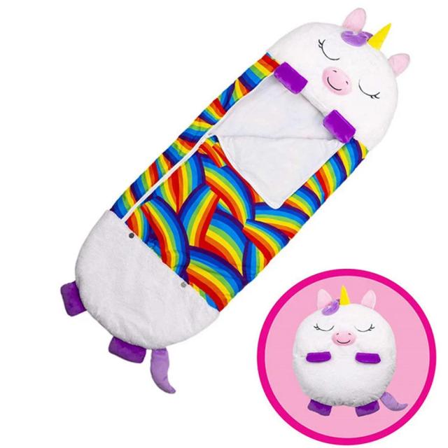 Saco de Dormir Animado para Crianças com Travessinho de Pelúcia - Presente Perfeito para Meninos e Meninas