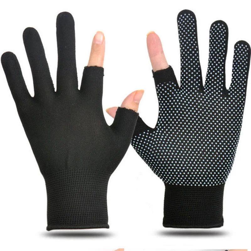 Luvas de pesca anti-derrapante respirável dois dedos corte esporte ciclismo pesca luvas de moda masculina equipamentos esportivos - Image 1