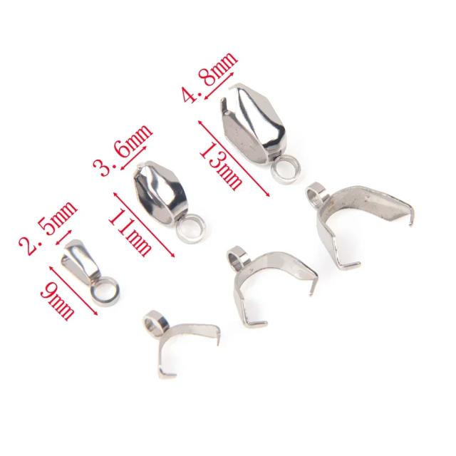 Conjunto de 30 Fechos de Aço Inoxidável para Criar Joias DIY: Conectores, Pingentes, Brincos e Colares