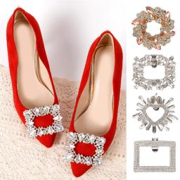 Destacável Rhinestone Sapato Clipe para DIY, Encantos do Salto, Fivela Decorações, Acessórios Jóias, Noiva, Novo, 2024, 1Pc - Image 3