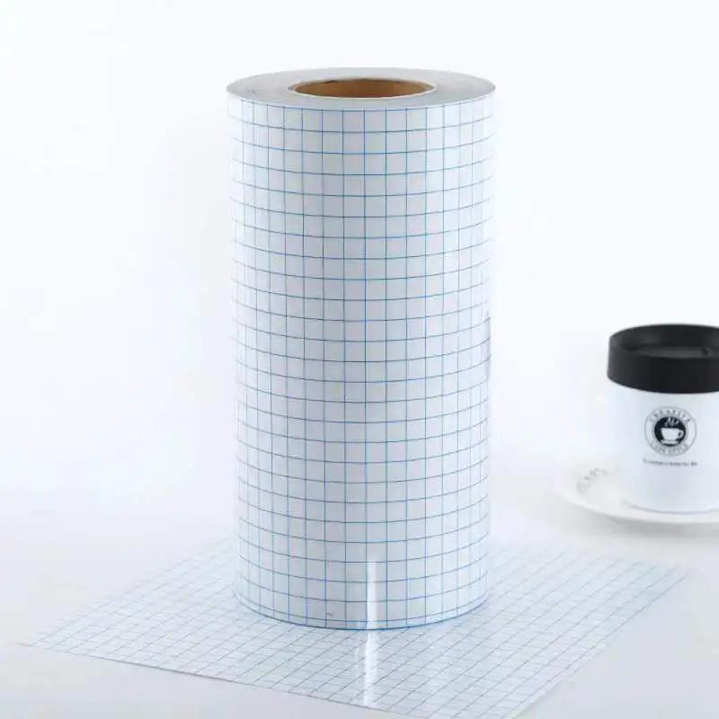 Fita de Vinil Transparente, Grade de Alinhamento de 4 Cores para Carro, Artesanato, Art Decal, Papel de Transferência, Adesivo, DIY, 30,5 cm x 100cm - Image 1