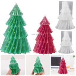 3D Árvore De Natal Silicone Mold, DIY Vela Fazendo Kit, Sabão Artesanal, Ferramentas De Cozimento De Resina De Gesso, Presentes De Férias - Image 5