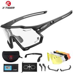 X-TIGER ciclismo óculos de sol uv400 proteger ciclismo esportes polarizados óculos de sol mtb corrida bicicleta óculos - Image 1