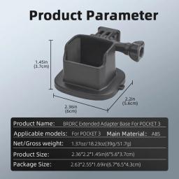 Expansão Base Chest Mount Acessórios Kit, Arnês, Clipe Mochila, Guiador de Bicicleta, Suporte para DJI OSMO Bolso 3 - Image 5