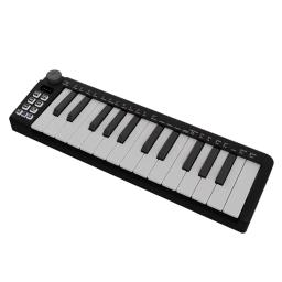 Mini USB MIDI teclado controlador com acordes inteligentes, modos de escala, arpejador para produção musical, 25 teclas - Image 2