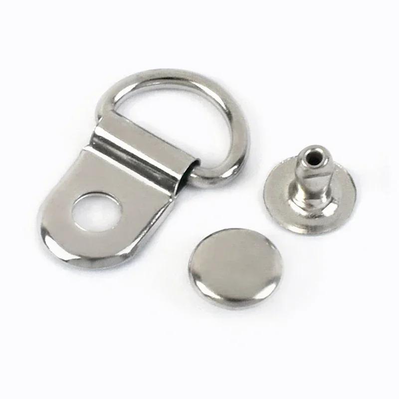 20-50 conjuntos de ganchos de renda de sapato, ganchos de renda, anel com rebites, fivela de sapato, anel d, acessórios de reparação de metal com ilhós - Image 1