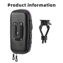 Suporte do telefone da bicicleta à prova dwaterproof água caso saco para guiador da bicicleta universal ajustável motocicleta scooter telefone móvel montar capa - Image 6