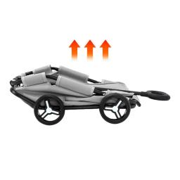 Carrinho dobrável para cães e gatos, transporte de animais, 4 rodas, carrinho leve, cachorro e gatos, carrinho para viagens, compras e caminhadas - Image 3