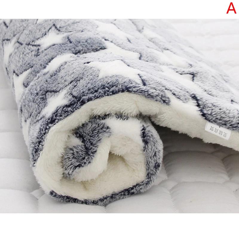 Cobertor macio macio para animais de estimação, tapete quente, respirável, pele amigável, impressão estrela bonito, cama de cães e gatos - Image 1