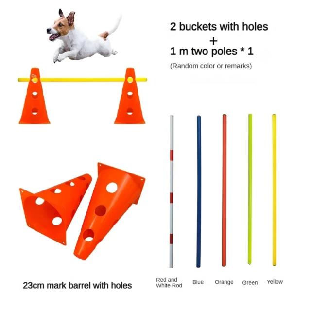 Equipamentos Completos para Treinamento de Agilidade de Cães: Barreiras, Jumping Bar e Acessórios para Pet Training