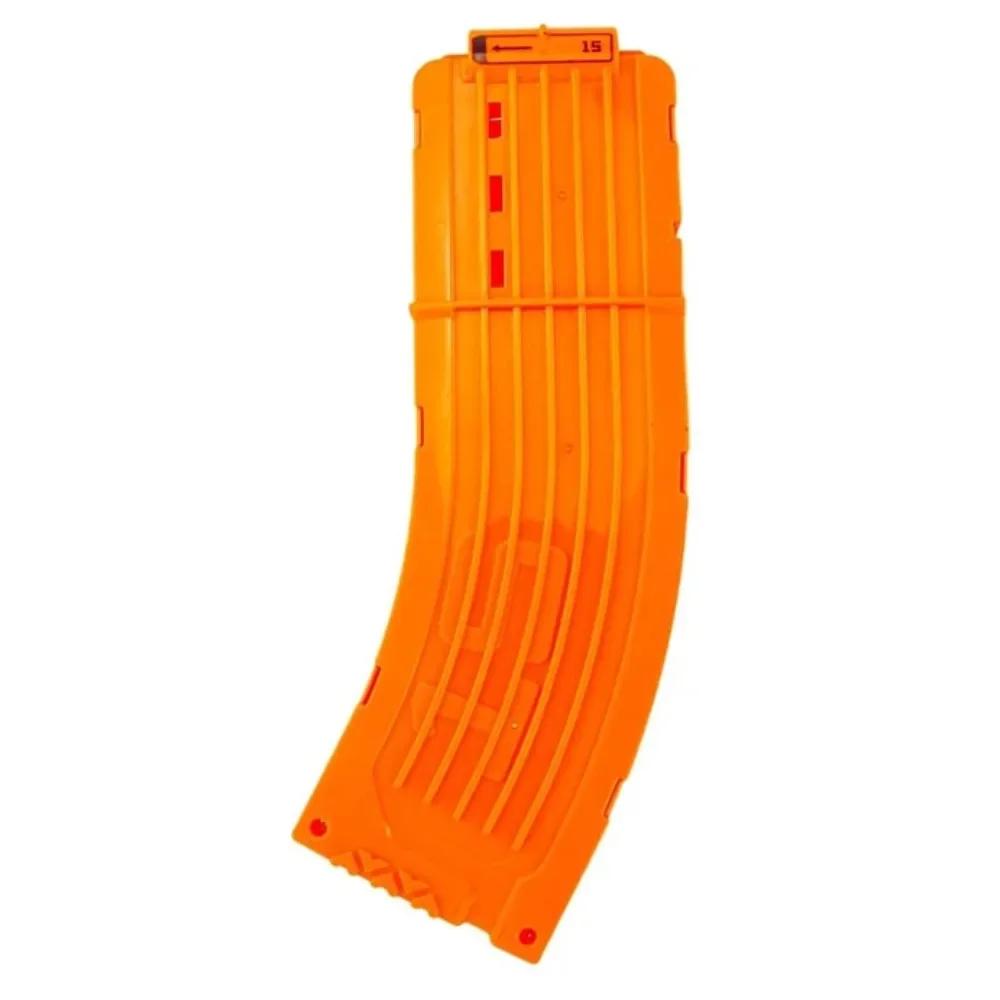 1/3 pçs laranja 15 dardos curvo revista substituição banana curvado clipe de recarga rápida compatível para nerf elite dardos arma de brinquedo - Image 1