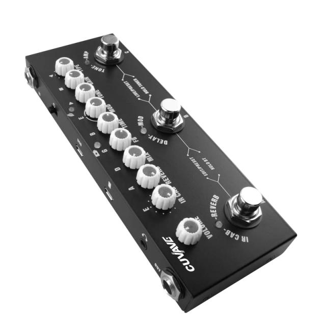 CUVAVE Pedal de Efeito Guitarra Elétrica Multifuncional Sem Fio