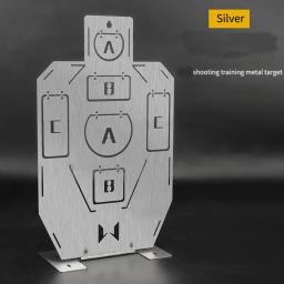 Tiro treinamento de metal alvo tiro quadro prática alvo código claro automático rebote durável metal alvo placas de tiro - Image 1