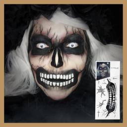 Halloween 3D Face Series Adesivo, Crystal Terror Adesivos, Decorações De Careta De Horror De Festa, Broca De Acrílico, Tatuagem Temporária - Image 3