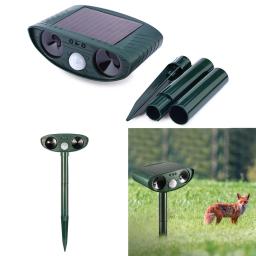 Ultrasonic Animal Repeller com Sensor de Movimento, Solar Deterrent, Animal Repellent Device, Farm Protection, IPX4 impermeável - Image 1