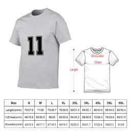Futebol americano clássico Sport Jersey Vintage, número no fundo preto e branco, base de futebol t-shirt, 11 - Image 2