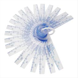 Medidor De Plástico Feeler, Ferramenta De Medição Métrica, 21 Folha, 0.05mm a 3mm - Image 4