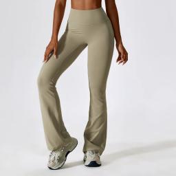 Cintura alta Yoga Bell-Bottoms para Mulheres, apertado, arranhar bunda levantamento, dança calças justas, calças desportivas, correndo Leggings, respirável Fitness Leggings - Image 6