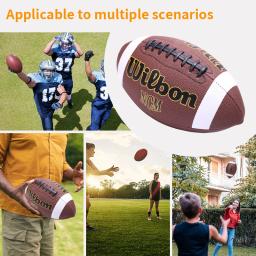 Bolas de futebol americano de couro PU para adultos e crianças, alta qualidade, esportes, oficiais, tamanho 3, 6, 9, 1pc - Image 4
