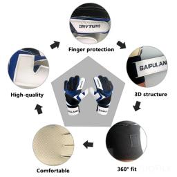 Luvas De Goleiro De Látex Espessado, Equipamento Profissional De Proteção De Goleiro, Proteção De Futebol, Futebol E Adolescente - Image 5