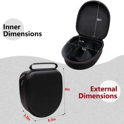 LTGEM-Hard Case para Superior Wireless Headset, Carregamento Base, Viagem protetora de transporte, saco de armazenamento, LEVN LE-HS013 - Image 3
