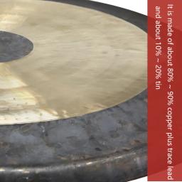 Hand Hammering Drum para ópera famosa chinesa, instrumentos de percussão, cobre, sino com martelo do tambor, corrente, abertura da estrada, 18cm-30cm - Image 5