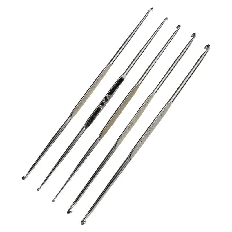 Equipamento de costura agulhas de costura de crochê agulhas de tricô ferramentas de costura de crochê linha de artesanato de alumínio - Image 1