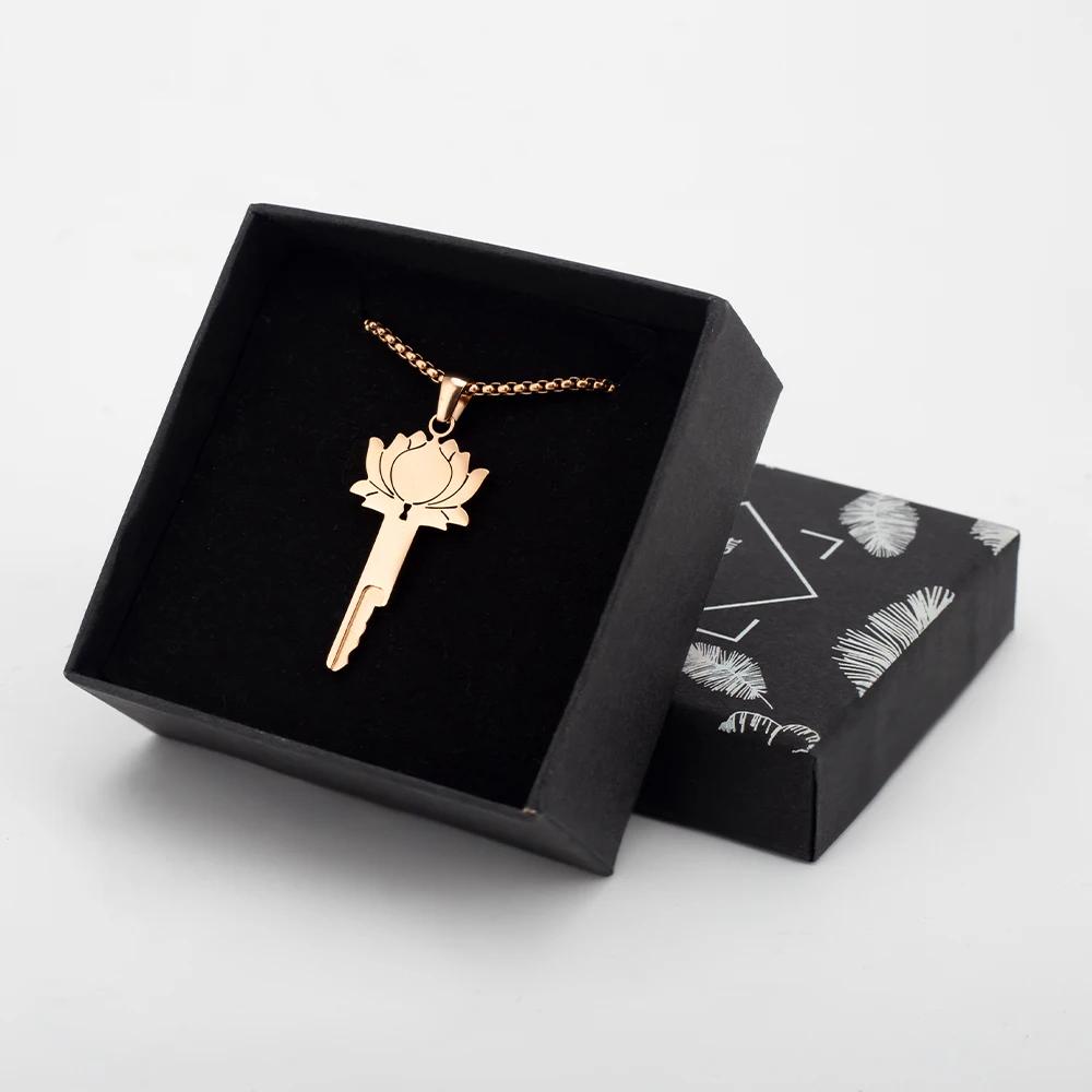 Colar de chave de lótus para casais, acessórios para gaiola de castidade, serve para todas as gaiolas em nossa loja, fechaduras integradas, brinquedos sexuais, jogos adultos, presentes - Image 1