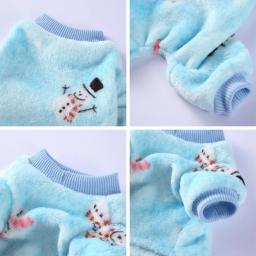 Pijama do boneco do Natal para o cão, roupa do animal de estimação, trajes do filhote de cachorro, gato pijama - Image 5