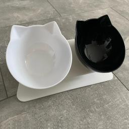 Tigela dupla slip com suporte para cães e gatos, pote de comida e água ideal para alimentação de animais de estimação - Image 6