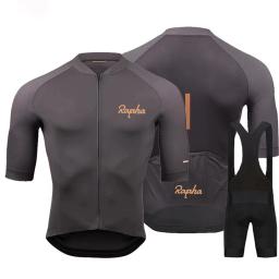 Shorts de ciclismo manga curta masculino, conjunto suspensórios, camisa jersey, roupas de ciclismo ao ar livre, verão, nova chegada, 2023 - Image 4