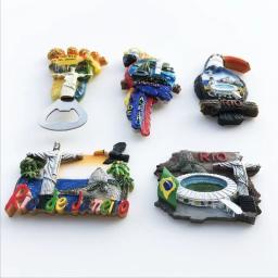 Brasil rio cenário 3d geladeira ímãs turismo lembrança geladeira magnética adesivo coleção artesanato presente - Image 2