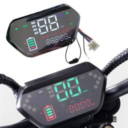 48v 60v 72v 6pin display lcd medidor de bicicleta elétrica painel controle para ebike scooter elétrico display positivo controle negativo apto - Image 1