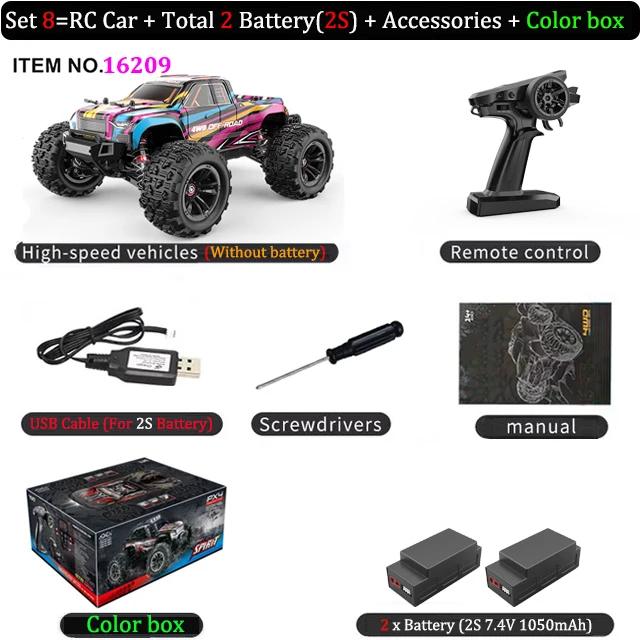 Hyper Go MJX 16207 16208 16209 16210 1/16 4WD Brushless RC Car 70km/h