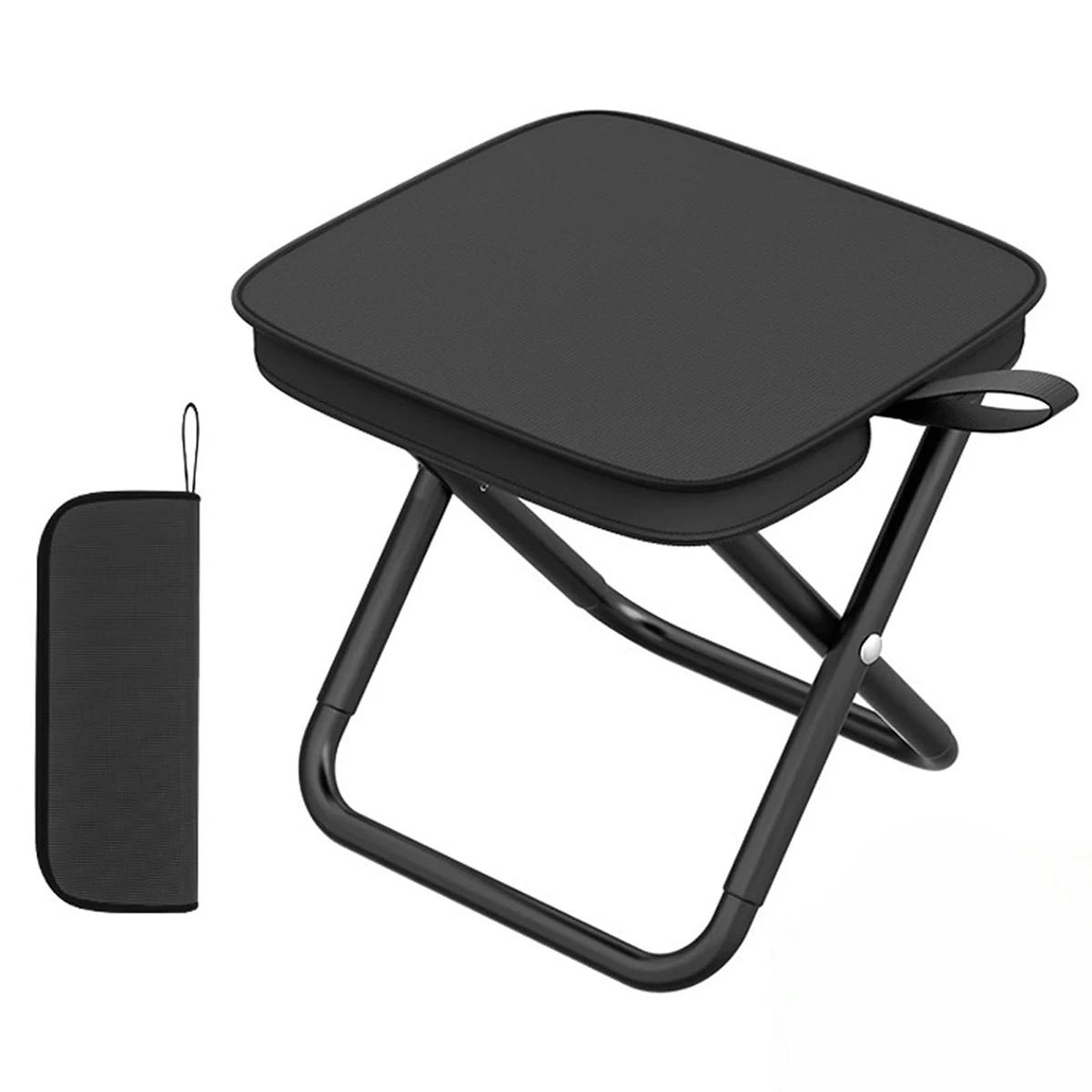 Cadeira de acampamento dobrável portátil com saco com zíper, assento Slacker ao ar livre para churrasco, pesca, jardim, praia - Image 1