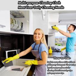 Ferramenta de pano de limpeza de pano mágico engrossado nenhum traço reutilizável microfibra pano de lavagem limpeza de vidro para espelho de janela carno marca dwaterágua - Image 5