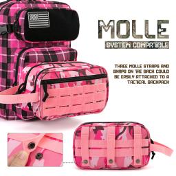 QT & QY-Saco de Higiene Pessoal Tático para Mulheres, Saco de Higiene, Ferramenta EDC, Molle Pouches, Kit Dopp Pequeno, Men Shaving Kit, Travel Shower Bag - Image 5