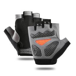 Luvas de meio dedo respirável para homens e mulheres, luvas antiderrapantes, luva de ginástica, fitness, esporte, treinamento - Image 1