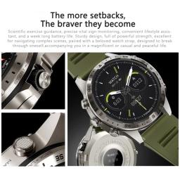 Sport Watch com monitor de freqüência cardíaca para adultos, relógio de pulso com contador de passos, assistente de voz, bússola, fitness tracker, GT45 - Image 6