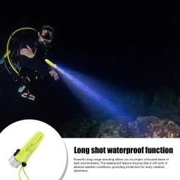 Mergulho lanterna tpc-7, bateria, à prova d'água, para mergulho, subaquático, snorkeling - Image 2