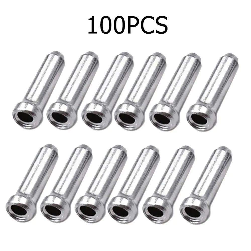 Sliders de freio de bicicleta, pontos de cabo para linha de freio de alumínio, corrente dianteira, shifter dentro do fio, ponta frisada, acessório de bicicleta mtb - Image 1