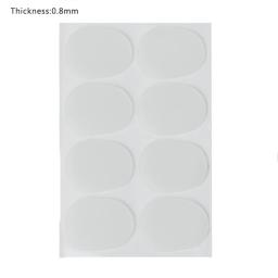 8 Peças Almofada Boquilha 0.5mm 0.8mm Boquilha Patches Pack para Alto e Saxofone e Clarinete, Cor Preta - Image 2