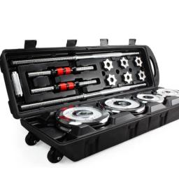 Conjunto De Halteres Ajustáveis De Peso, Equipamento De Treino De Fitness, Ginásio, 50kg - Image 3