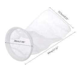 Saco filtro náilon meia filtro aquário para peixes para tanque 17 Polegada comprimento 7 Polegada diâmetro anel - Image 6