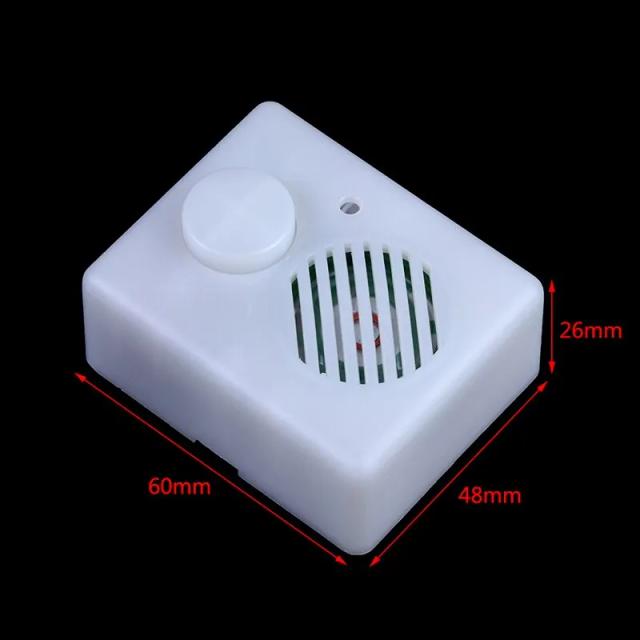 Caixa de Música Compacta com Botão de Toque e Gravador de Voz para Brinquedo de Pelúcia - Presente Criativo com Som Encantador